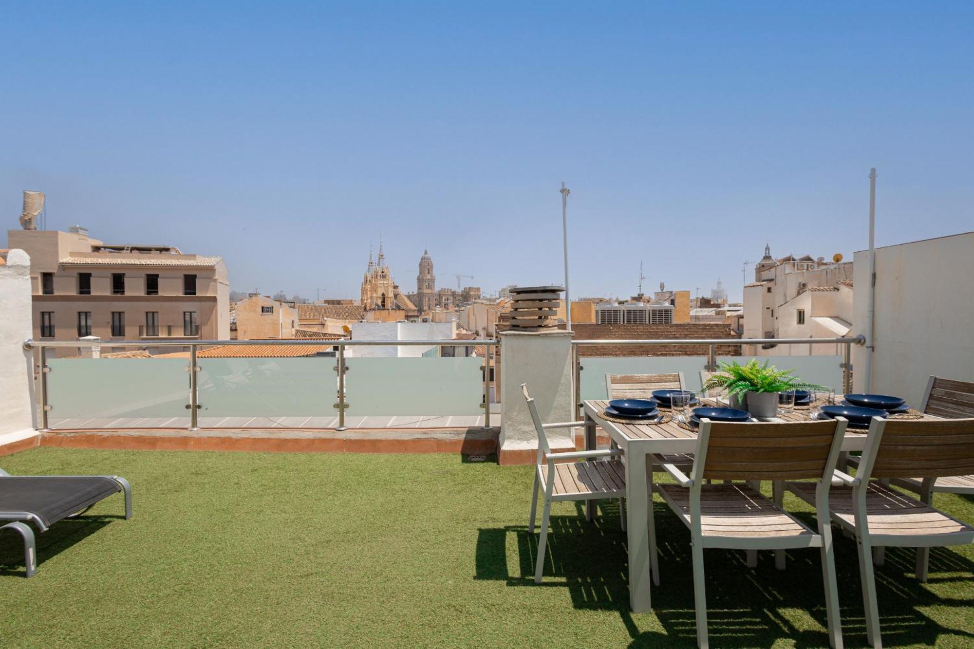 C103 - Sunny Terrace, Old Town Views Apartment Málaga Exterior foto
